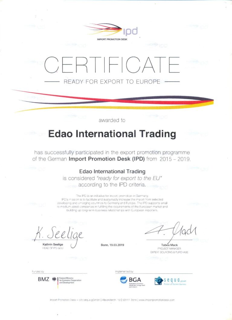 Edao Trading IPD Certification